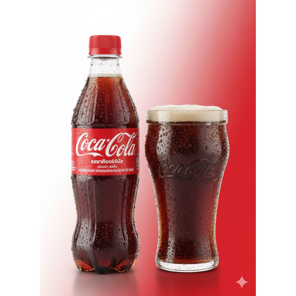 แก้วใส+Coke Coca Cola