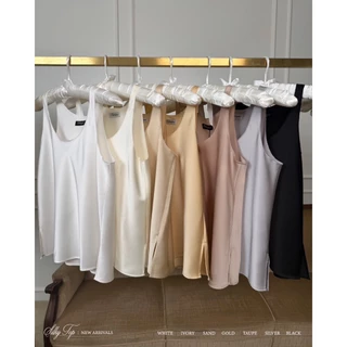 [ Fabrique.co ] - Silky Top เสื้อแขนกุด ผ้าซาติน แฟชั่นผู้หญิง