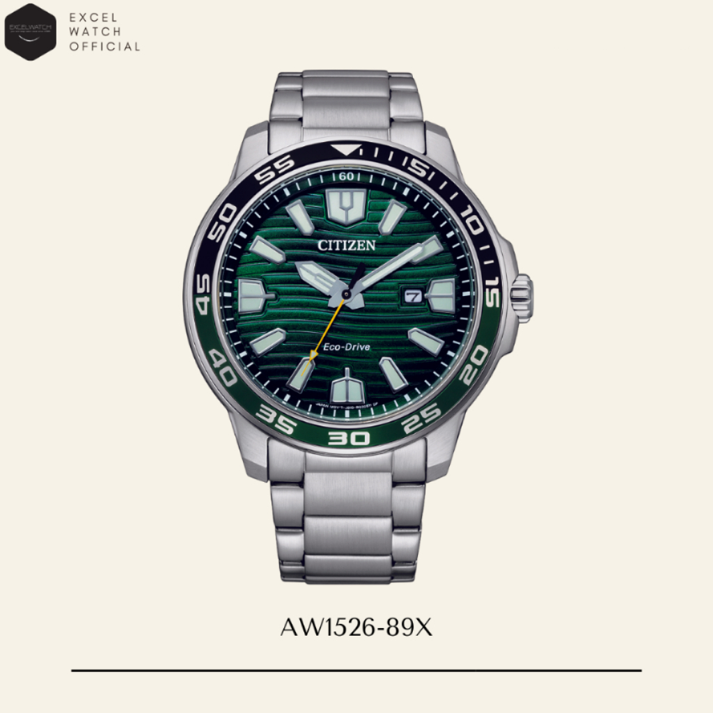 [ Excel Watch ]  CITIZEN นาฬิกาซิติเซน Sport Eco-Drive รุ่น AW1526-89X (ระบบโซลาร์)