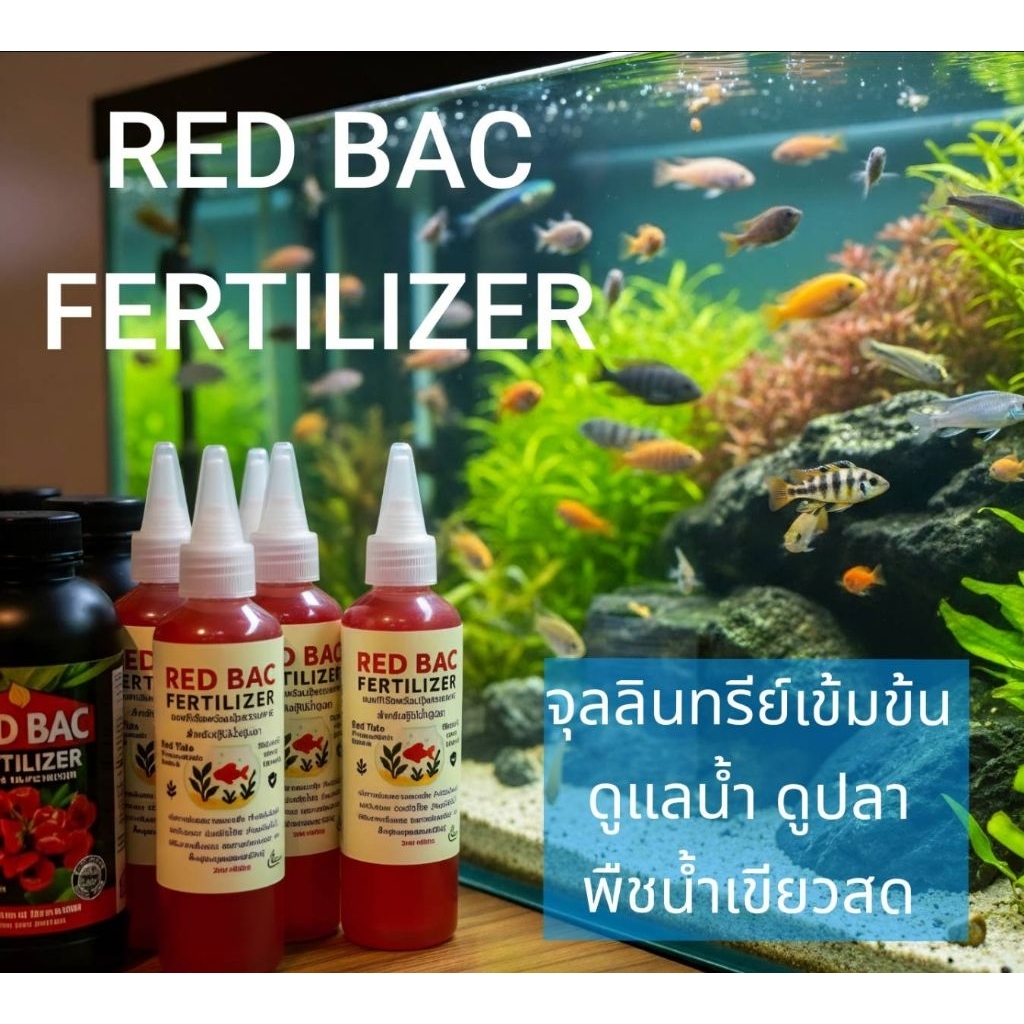 PSB REDBAC จุลินทรีย์ ปลากัด ตู้ปลา ตู้ไม้น้ำสูตรอ่อนโยน