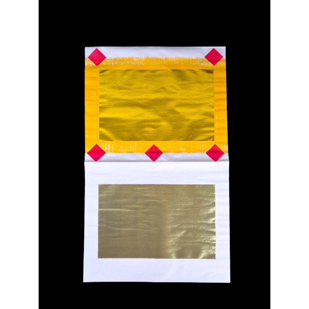 หงิ่งเตี๋ย เง็งเตี๋ย(ตราไผ่) เบอร์1(ใหม่)ทองเต็มแผ่น ปํ๊มแดง/ไม่ปะอั่งจี๊ กระดาษเงินกระดาษทองไหว้เจ้า (1พับ/10แผ่น) - รูปที่ 2