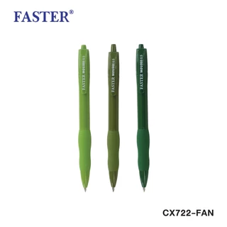 FASTER (ฟาสเตอร์) ปากกาเจล MATCHA MOUSSE 0.5 mm. หมึกน้ำเงิน หมึกแห้งไว รหัส CX722-FAN