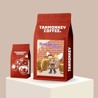 New! Tanmonkey Coffee เมล็ดกาแฟคั่ว Honduras Whiskey