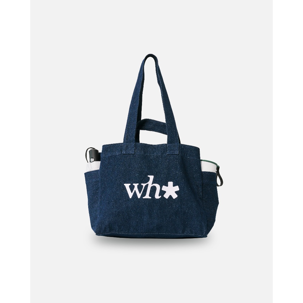 WHISPERWHITE – LOGO TOTE กระเป๋าผ้าแคนวาสสกรีนลาย มีช่องด้านข้าง จุของได้เยอะ ราคา ถูกที่สุด ดีลบีเคเค แกลเลอรีภาพที่ 6