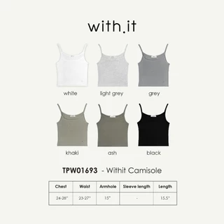 Witihit basic cropped camisole สายเดี่ยวทรงครอป - TPW01693