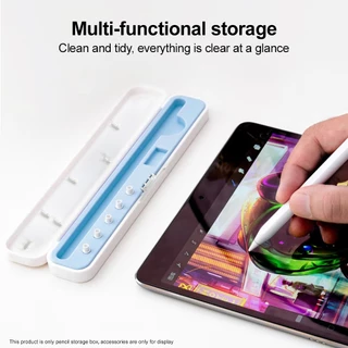 🔥ส่งจากไทย🔥กล่องเก็บ Apple Pencil 1/2/USB-C/Pro รุ่น yzj-007 กล่องพลาสติกกันรอย พกพาสะดวก มีร่องวางปากกา