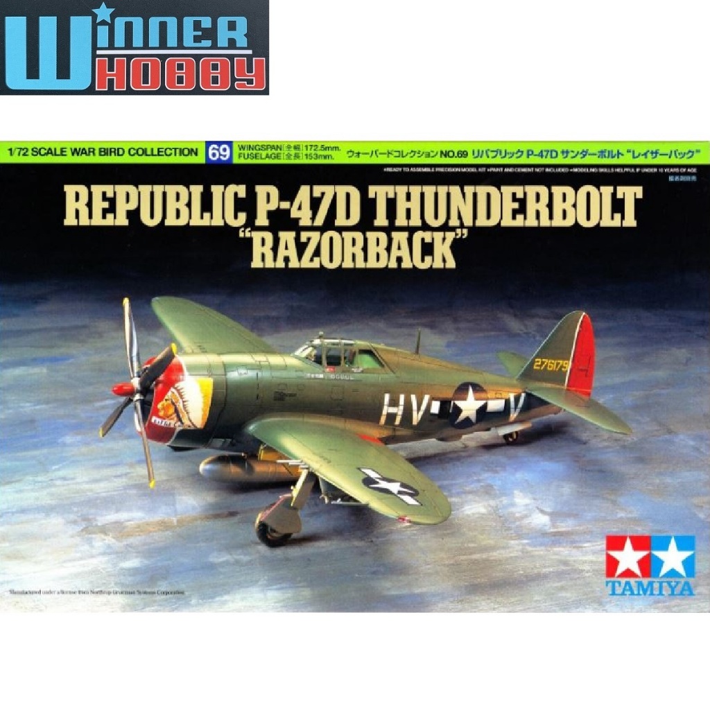 Tamiya 60769 P-47D Thunderbolt (Razor Back) 1/72