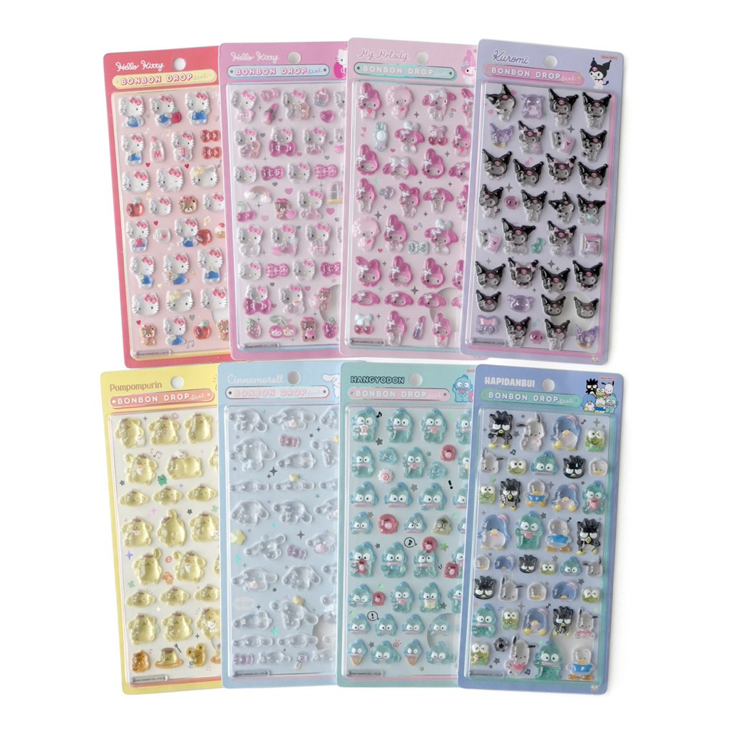 สติกเกอร์ สติ๊กเกอร์นูน ซานริโอ้ Bonbon Drop Pop seal Sticker Sanrio  🇯🇵 จากญี่ปุ่น