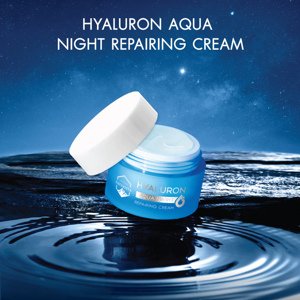 Naturista ครีมบำรุงผิว ล็อคความชุ่มชื้น ผิวอิ่มฟู ซ่อมแซมผิวยามค่ำคืน Hyaluron Aqua Night Cream 30ml thumbnail 7