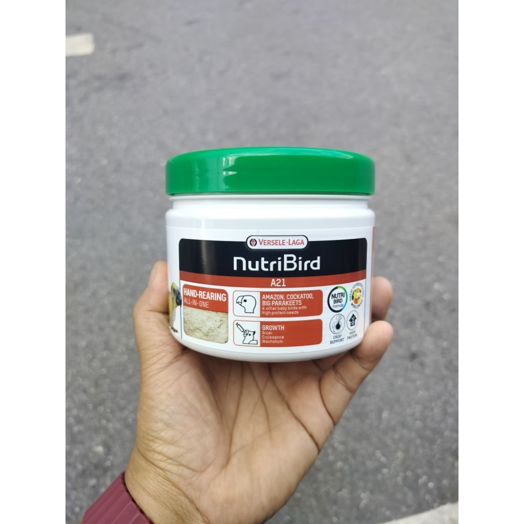 อาหารนกลูกป้อน Nutribird A21  250 g. ( แพคเกจจากโรงงาน ) สูตรสำหรับลูกนกทุกสายพันธ์ุ เช่น กระตั้ว ซั