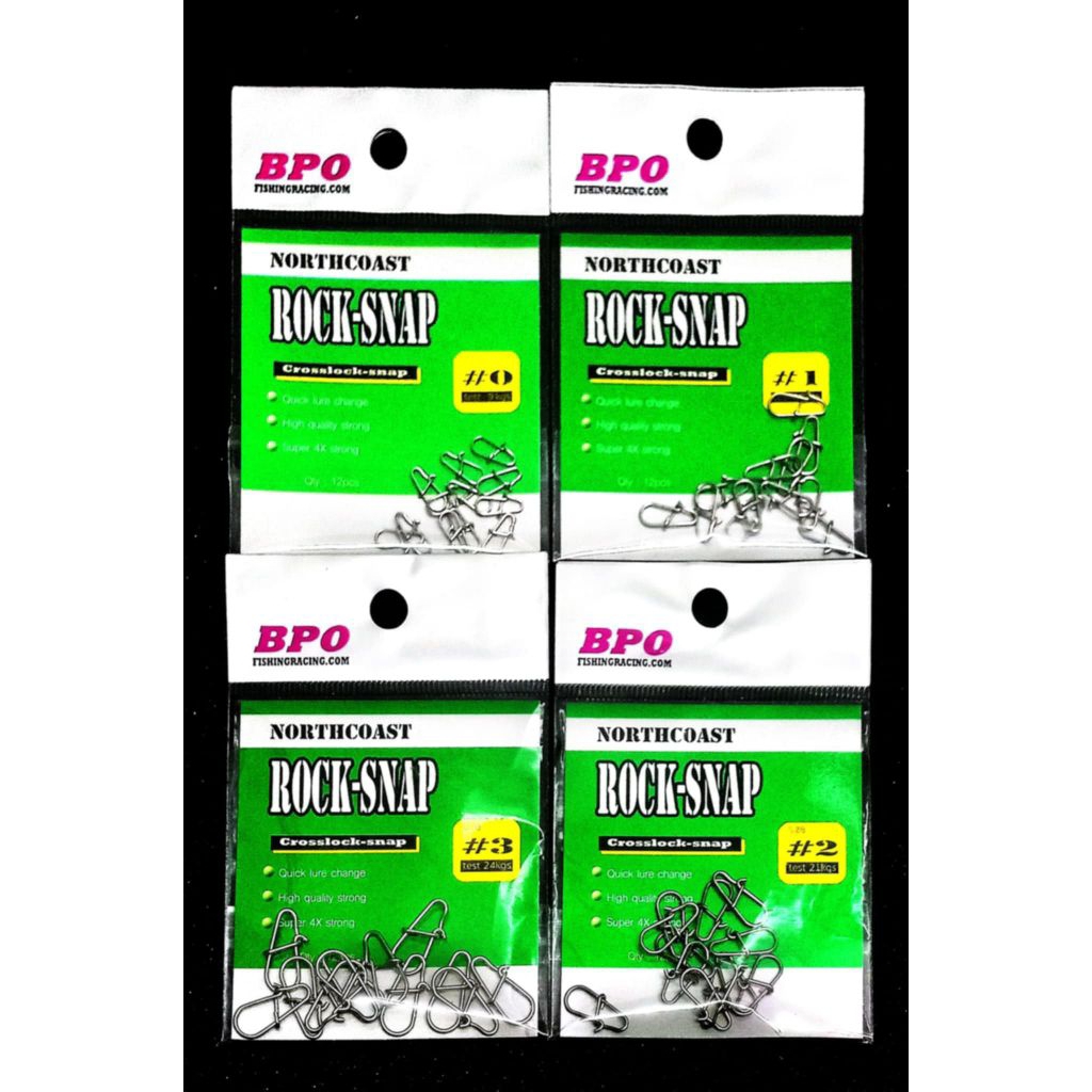 กิ๊บ กิ๊บตกปลา NORTH COAST  กิ๊บทรงไข่ รุ่น Rock-snap ค่าย BPO แข็ง 4X