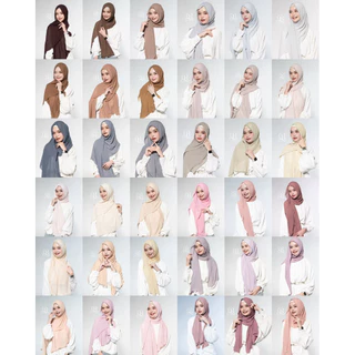 ผ้าพันชีฟองพรีเมี่ยม ขนาด1.90*55cm PREMIUMHIJAB *อ่านขนาดผ้าก่อนกดสั่งซือ