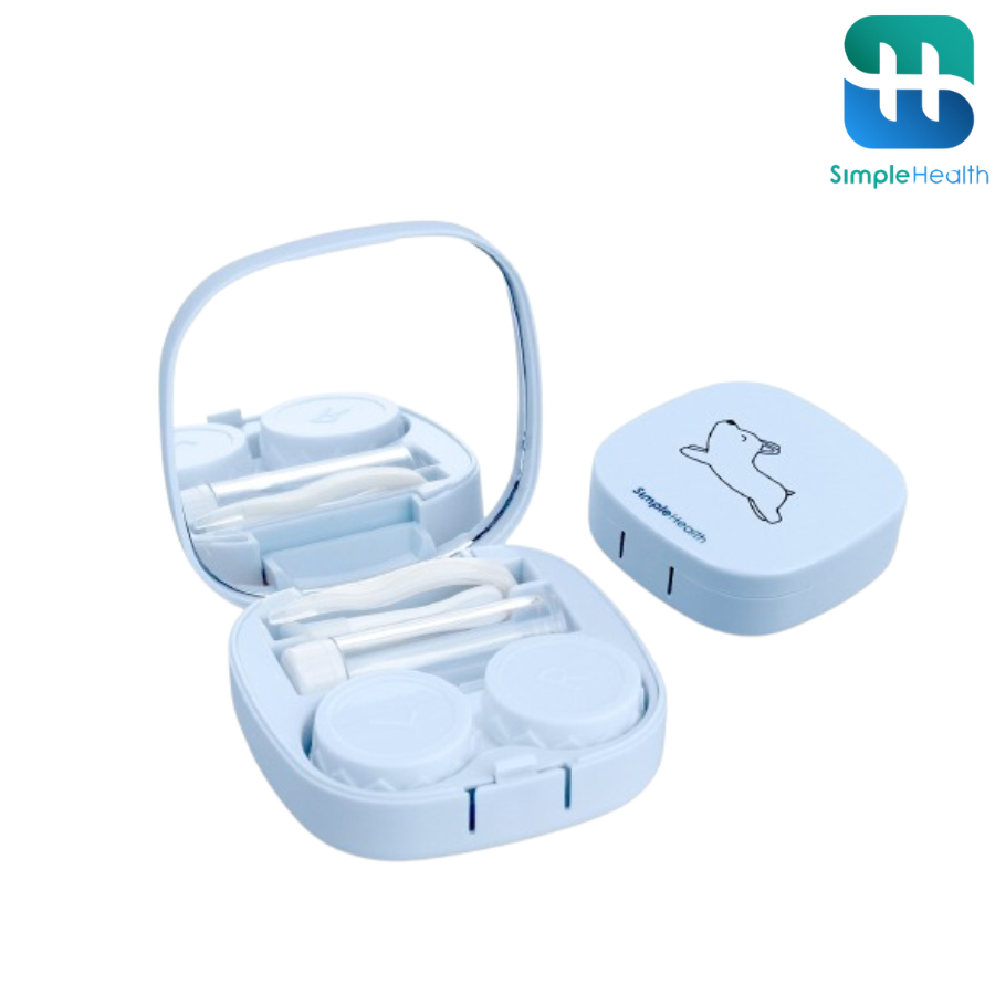 Simple Healthcare กล่องใส่คอนแทคเลนส์ แข็งแรง ทนทาน ใช้งานง่าย ครบจบในกล่องเดียว Contact lens Box S