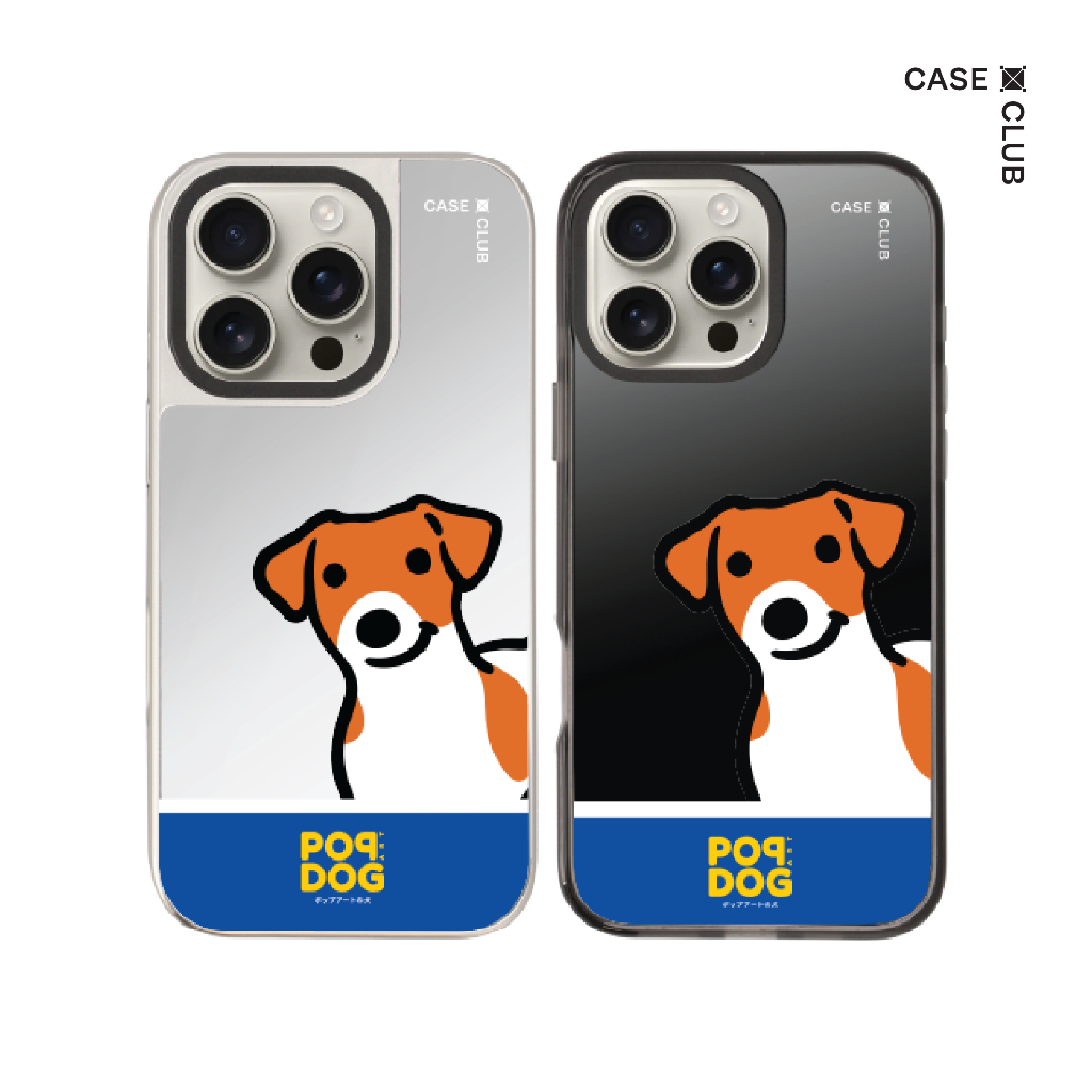 CaseClub เคสไอโฟน เคสกระจก ลาย Join The Club Jack Russell สำหรับ i17 Pro Max/i17 Pro/i17 Air/i17