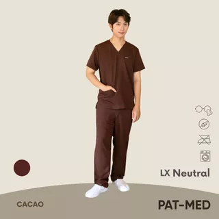 PAT-MED LX Neutral Scrubs Sets Top & Pants for Male ชุดสครับแพทย์ พยาบาล (ไม่รวมปักชื่อ)