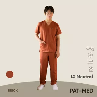 PAT-MED LX Neutral Scrubs Sets Top & Pants for Male ชุดสครับแพทย์ พยาบาล (ไม่รวมปักชื่อ)