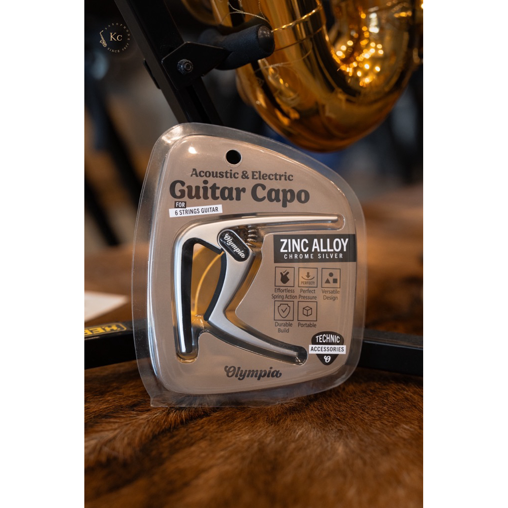 คาโป้ Capo กีต้าร์โปร่ง กีต้าร์ไฟฟ้า Olympia Zinc Alloy