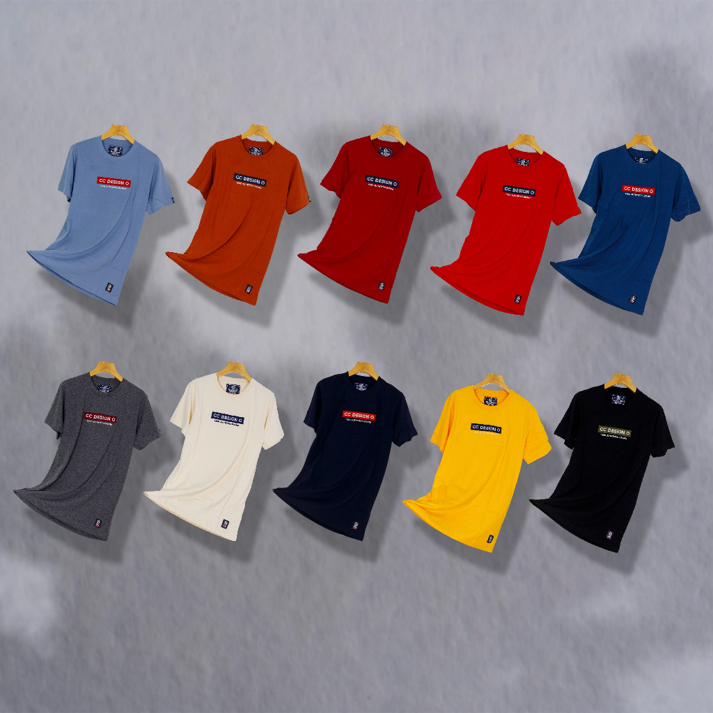 GMDesign - เสื้อยืด GMเสื้อยืดคอกลมแขนสั้นผู้ชาย งานปัก  เสื้อยืดผ้าคอตตอน GM269/1