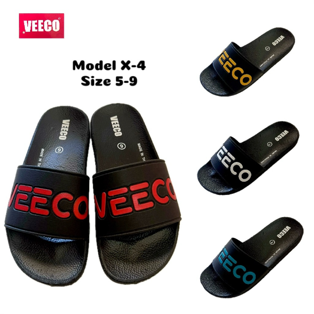 รองเท้าแตะแฟชั่นแบบสวม ดีไซส์สวย สไตล์ทูโทน มี5 สี พร้องส่งจากแบรนด์ 🔺VEECO รุ่น X-4🔺พื้นยางพีวีซีใ่สบายเท้า
