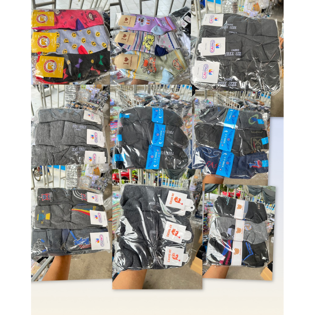 ถุงเท้า ข้อกลางเนื้อบางราคายกแพ็ค 12 รุ่น(79)