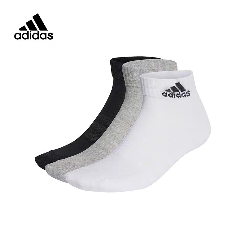 ถุงเท้าADIDAS ข้อสั้น ( 5คู่1กล่อง) ถุงเท้าใส่วิ่ง ใส่ออกกำลังกาย ผ้าหนานุ่ม กระชับอุ้งเท้า สวมใส่สบาย ระบายอากาศได้ดี