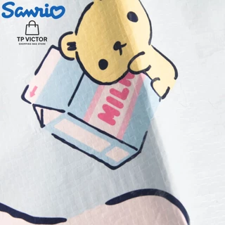 (ลิขสิทธิ์แท้) Shopping Bag กระเป๋าช้อปปิ้ง สะพายไหล่ กันน้ำ Hello Kitty / My Melody / Kuromi / Cinnamoroll / Pochacco