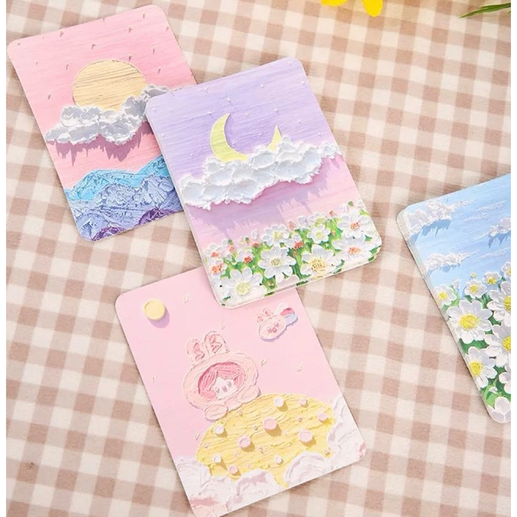 (แบบ P5) การ์ดอวยพน เพ้นท์วิวลายสวย การ์ดสำหรับร้านเค้กร้านดอกไม้ การ์ดอวยพรราคาถูก การ์ดอวยพรลายถุงของขวัญ - รูปที่ 4