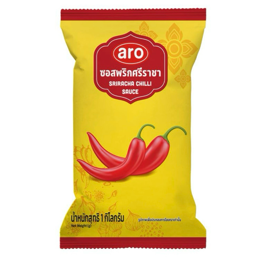delivery ซอสพริกศรีราชา เอโร่ 1 กก. sriracha chili sauce aro