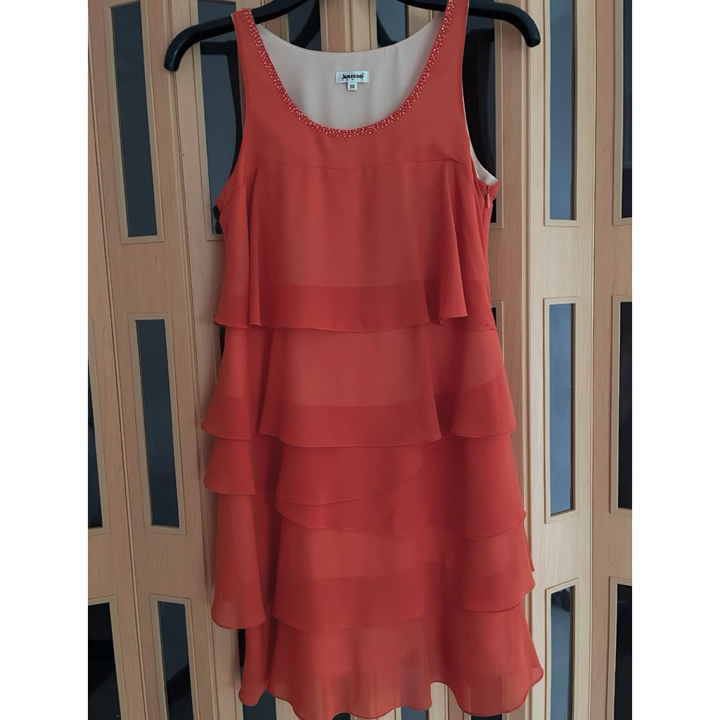 Jousse Dress เดรสสั้น สีส้ม ไซซ์ 36