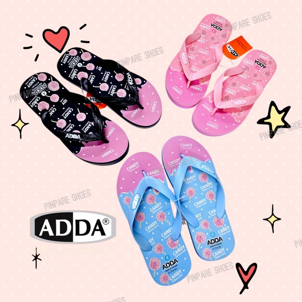 ฟองน้ำ ADDA แบบคีบ ลาย Candy รุ่น 817F6