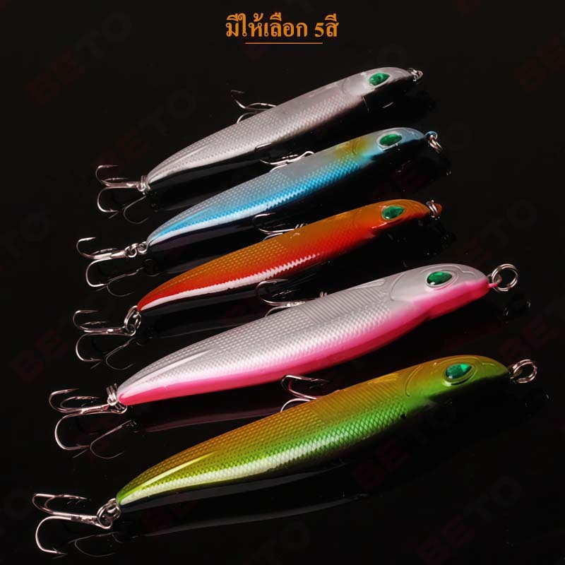 A58-[ตีไกล-งานแกร่ง] เหยื่อปลอม Plastic Bait 8.5cm/11g วัสดุพรีเมียมทนแรงกัด สีสดใสล่อตาปลา สินค้าพร้อมส่งทุกวัน ราคา ถูกที่สุด ดีลบีเคเค แกลเลอรีภาพที่ 8