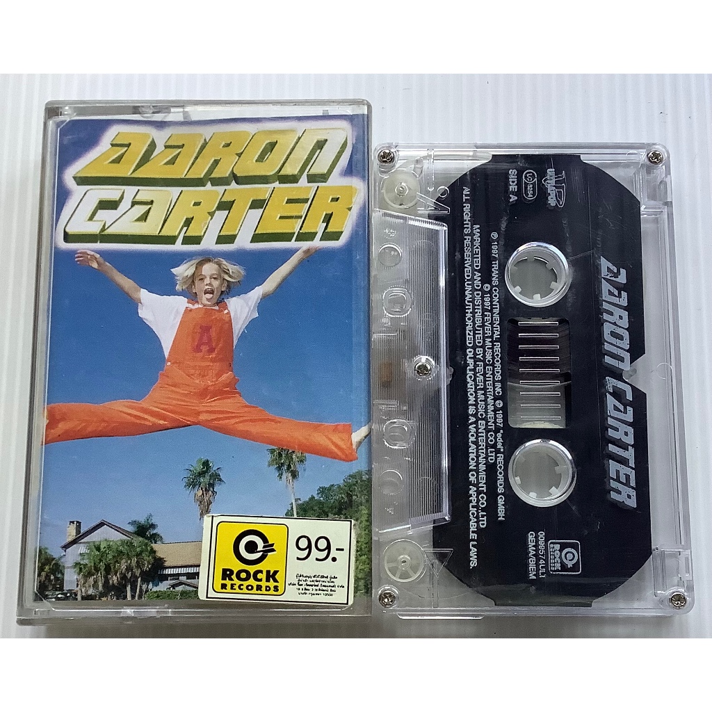 Cassette Tape เทปคาสเซ็ทเพลง Aaron Carter อัลบั้ม  Aaron Carter ลิขสิทธิ์ เทปเพลง