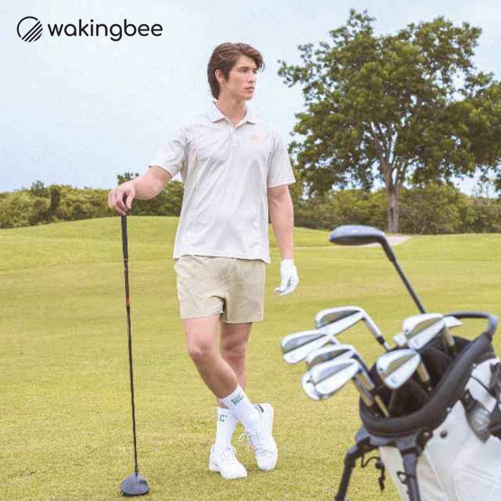 Wakingbee Range Shorts (Khaki) กางเกงขาสั้น ออกกำลังกาย ผู้ชาย มีซับใน เชือกแบบซ่อน มีกระเป๋าสี่ใบ ผ้าแห้งไว กันยูวี