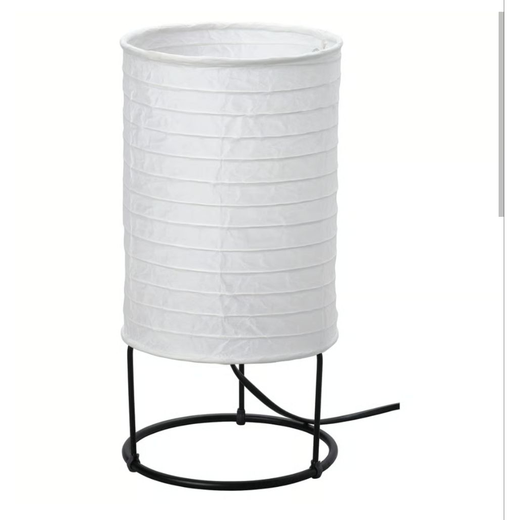 IKEAshopping STRANDAD สตรันดัดโคมไฟตั้งโต๊ะ, ขาว/ดำ, 29 ซม.