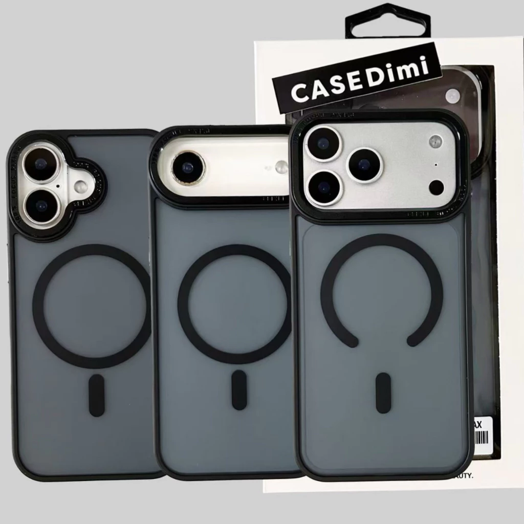 เคสหลังด้าน ชาร์จได้ ขอบสี กันกระเเทก for iphone 17 pro max 17pro 17promax 17air for iphone17