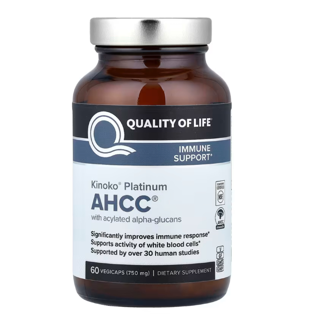 Quality of Life AHCC® - Kinoko® Platinum 750mg (60 Caps)