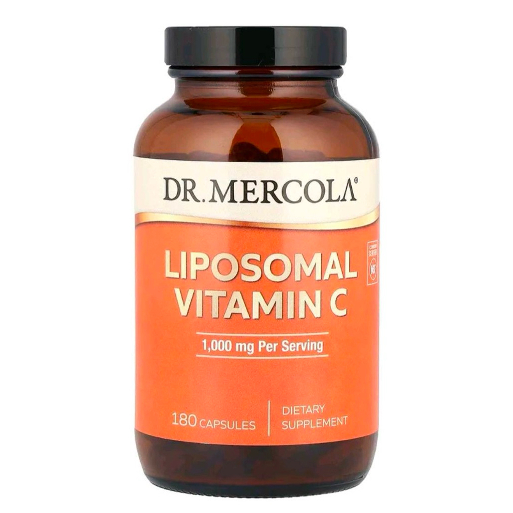 [แท้/พร้อมส่ง]🇺🇸Dr. Mercola Liposomal Vitamin C 1000 mg / 180 Capsules
