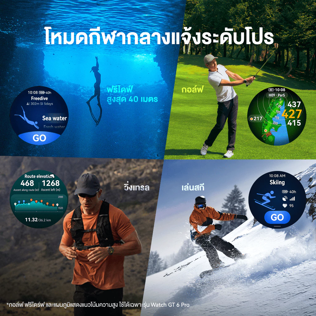 [6.30 | โค้ดลด 25%] HUAWEI WATCH GT 6 Series | อุปกรณ์สวมใส่ | โหมดกีฬากลางแจ้งระดับโปร thumbnail 6