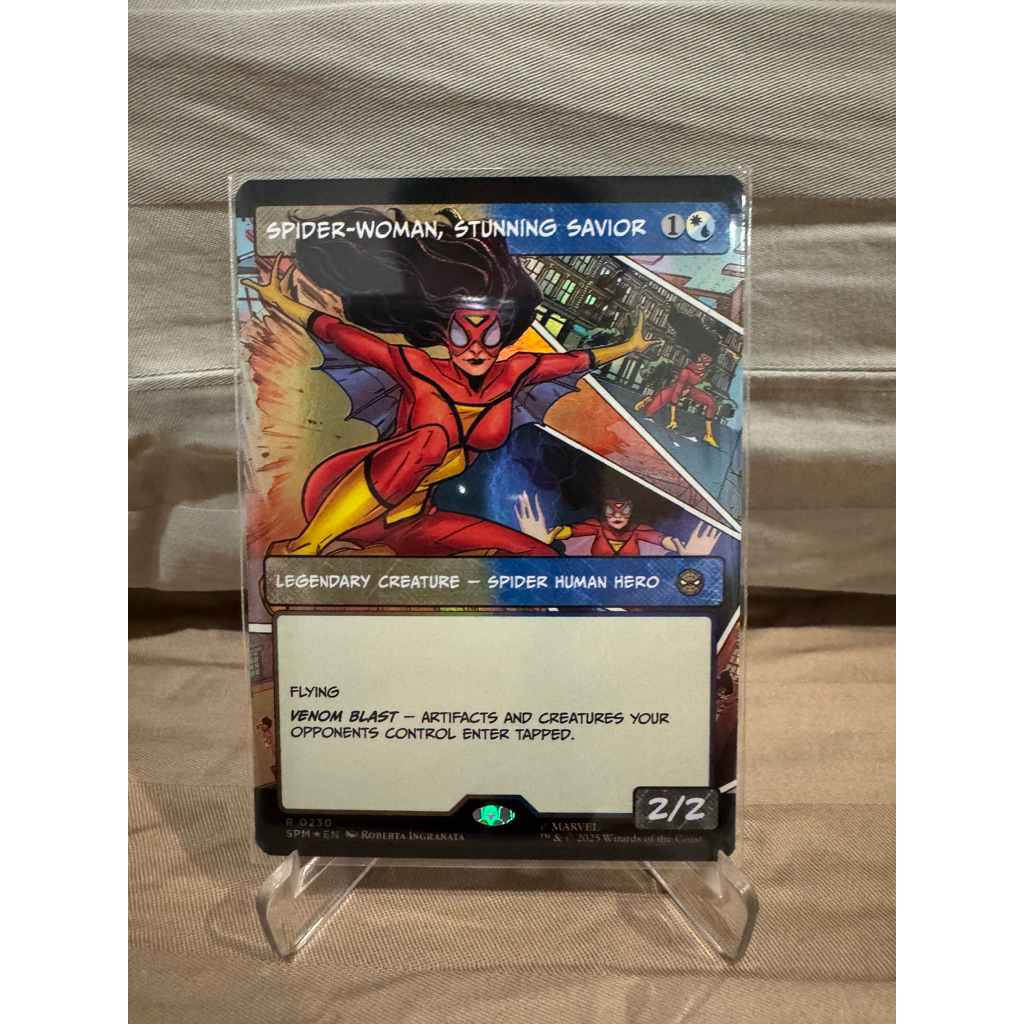 MTG Marvel's Spider-Man Variants Foil: Spider-Woman, Stunning Savior (0230 - Borderless)