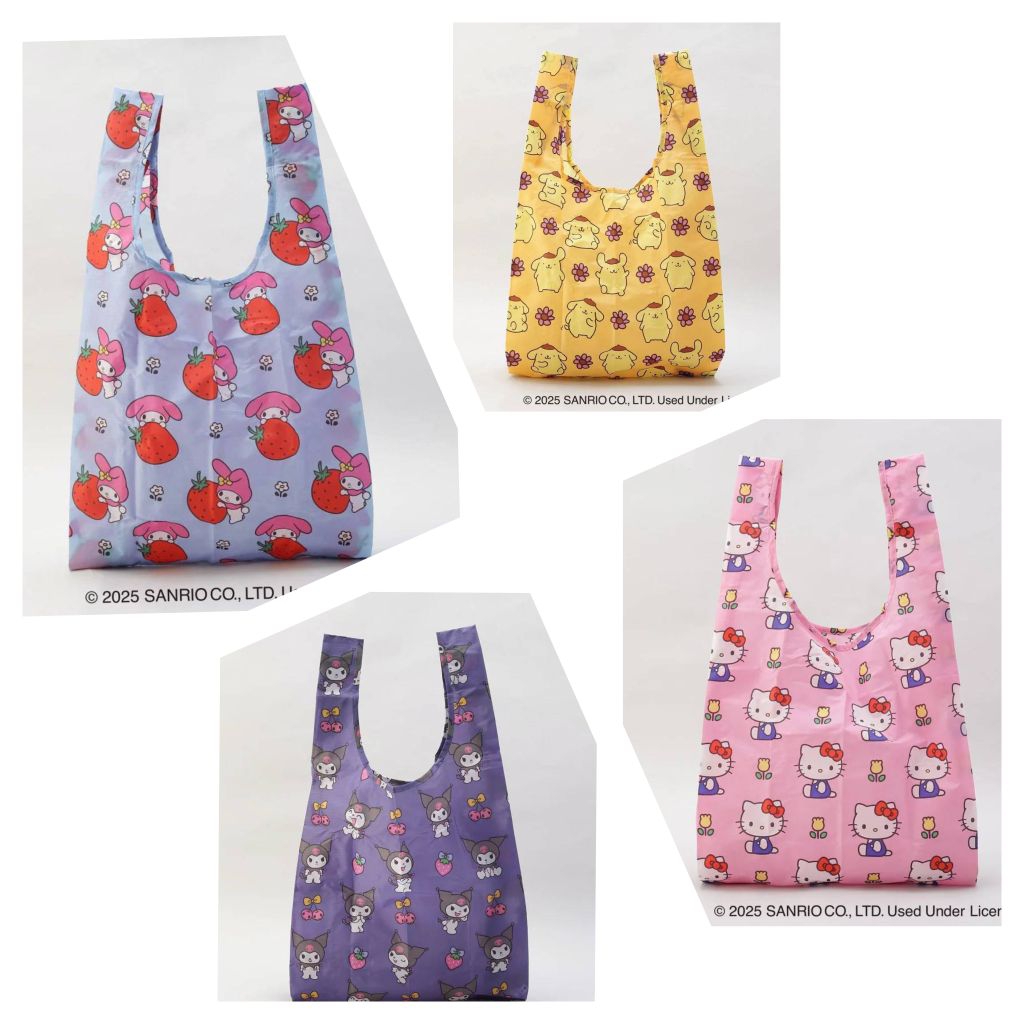 กระเป๋า Shopping Bag Sanrio x Baggu ปี 2025 มาใหม่ ขนาดตอนกางออก 64×39×15 cm ราคาใบละ 219 บาท
