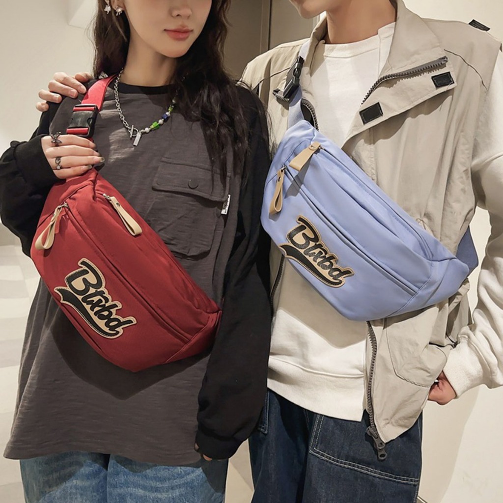 กระเป๋าสะพายผู้ชาย กระเป๋าสะพายผู้หญิง  กระเป๋าหน้าอก สไตล์เกาหลี สันทนาการ ไนลอน กีฬา