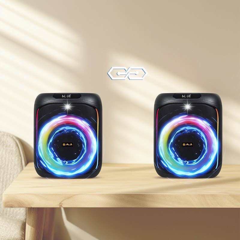 ลำโพง AJ X65,X95 Bluetooth Super Bass 60W แถมไมค์ไร้สาย+รีโมท ลำโพงปาร์ตี้ ลำโพงพกพา เสียงดี ของแท้