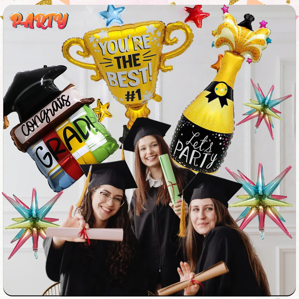 Big Party ลูกโป่งงานปัจฉิมนิเทศ Graduation Ceremony ลูกโป่งฟอยล์ ป้ายรับปริญญา,งานรับปริญญาขนาดเล็ก งานฉลองรับปริญญา