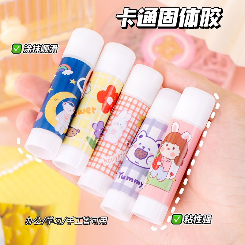 🔥 กาวแท่ง 9กรัม กาวพกพา ลายการ์ตูน กาวแท่งพกพา glue stick อุปกรณ์เครื่องเขียน DIY อุปกรณ์การเรียน