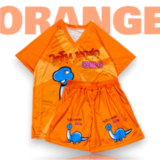( OAFSSET12 ) ชุดเซท ไดโนเสาร์ Park 6สี sport มีกระเป๋า ฟรีไซส์/พลัสไซส์