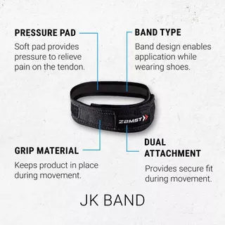 สายรัดใต้สะบ้า Zamst JK-BAND ลดเจ็บใต้เข่า ใตสะบ้า กดตรงจุด เหมาะกับ นักวิ่ง/กระโดด ของแท้ มีอย. ส่งไวจากกทม. สนับเข่า