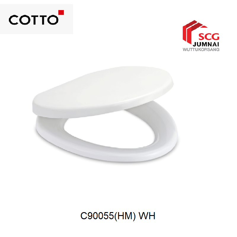 COTTO C90055 ฝารองนั่งสีขาว Round Bowl