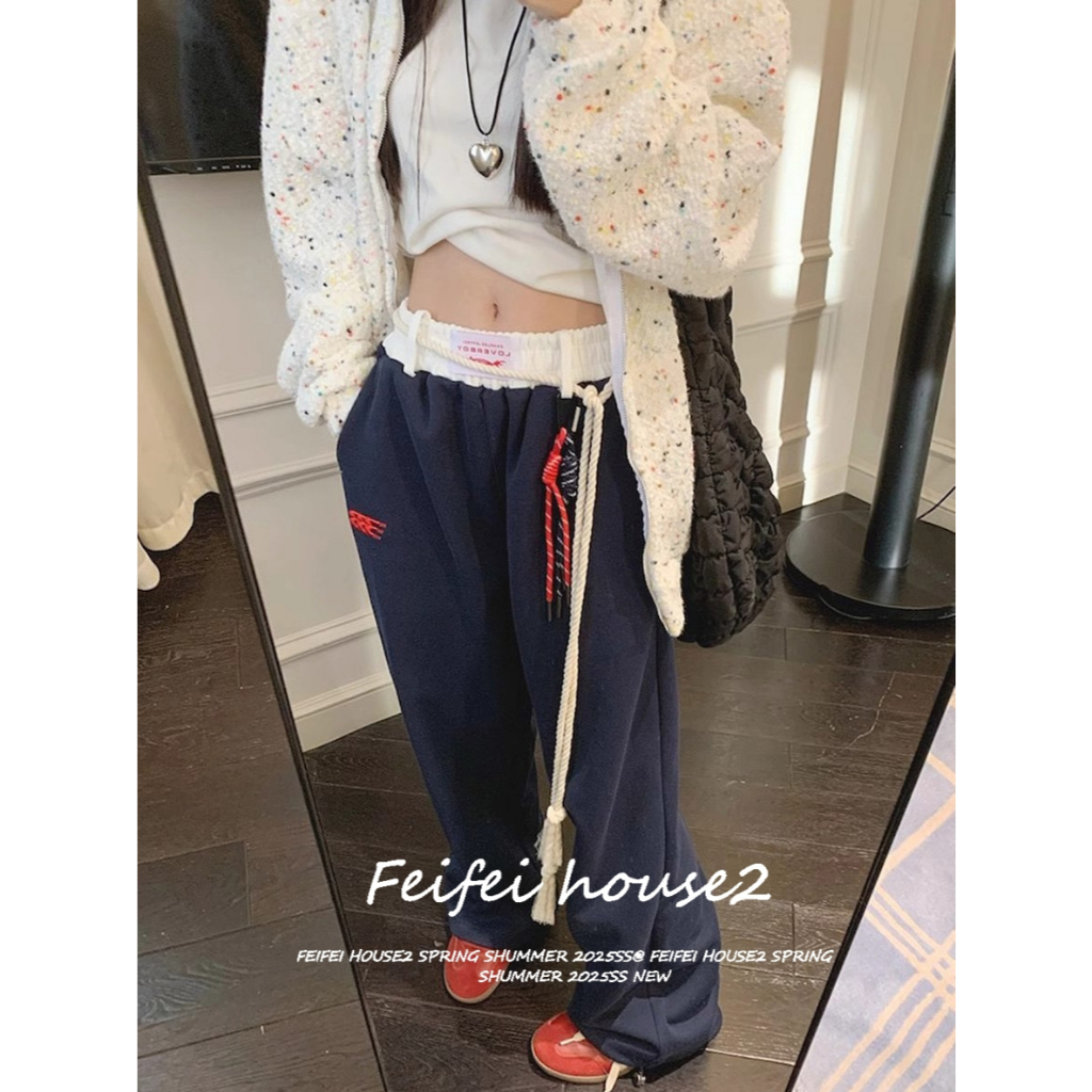 [Summer Retro Casual Wide-Leg Pants]กางเกงขาตรงลำลองสไตล์แจ๊สแดนซ์สำหรับผู้หญิงในช่วงฤดูร้อน