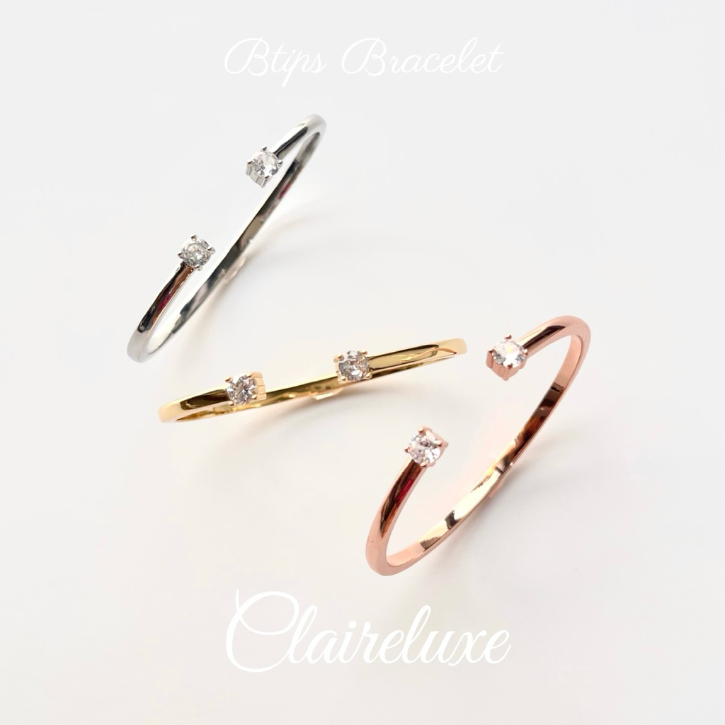 Btips Bracelet | Claireluxe กำไรข้อมือเพชร ✨ แนะนำควรมีนำไปแมทซ์กับรุ่นอื่นๆ
