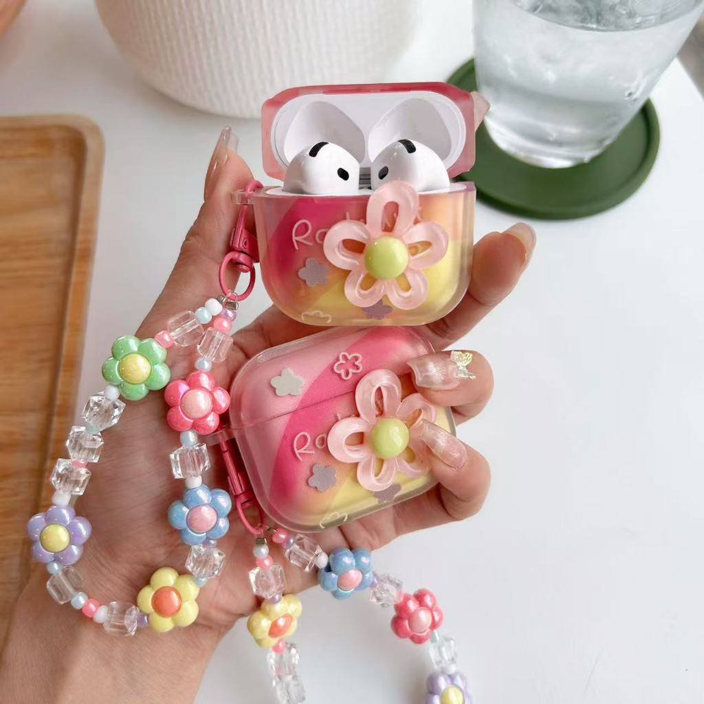 เคสหูฟัง สำหรับAirpods4 เคสใสการ์ตูนนูน สำหรับAirpods3 เคสหูฟังบลูทูธ J201 gen1 gen2 เคสหูฟังไร้สาย J206 สำหรับAirpods 4 รูปที่ 4